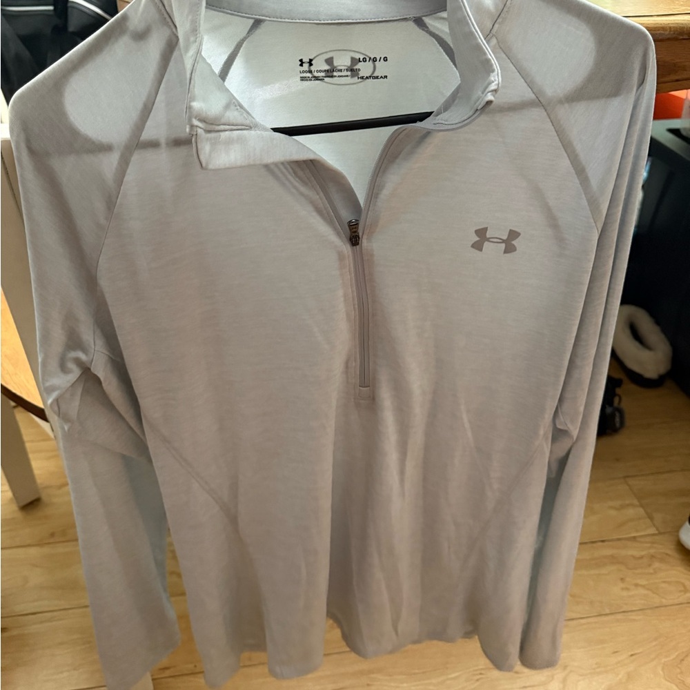 Under Armour Gray Quarter-Zip Sweatshirt